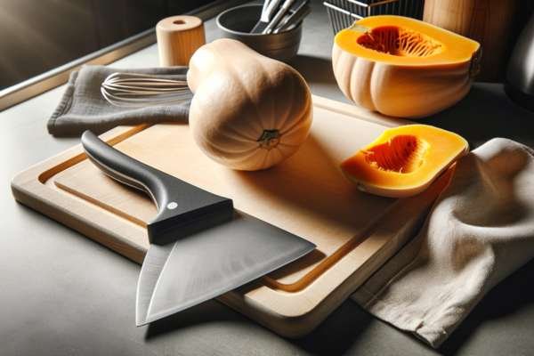 How to peel butternut squash without a peeler