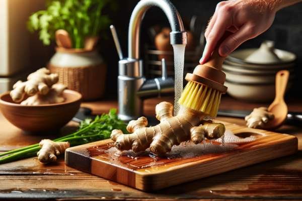 How to peel ginger without a peeler