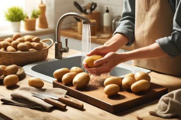 How to use a potato peeler